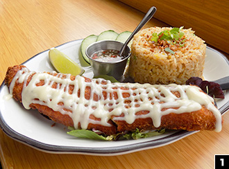 Garlic Fried Rice & Crispy Trout